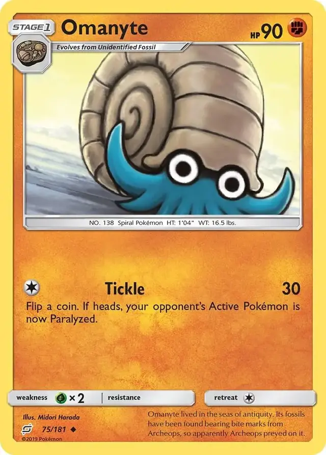 Omanyte - Pokemon Team Up #75