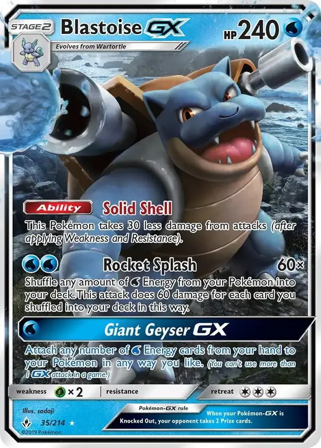 Blastoise GX - Pokemon Unbroken Bonds #35