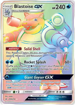 Blastoise GX 218 - Pokemon Unbroken Bonds