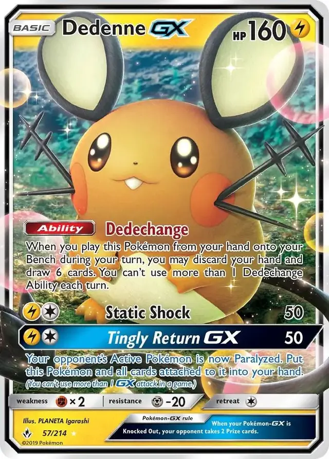 Dedenne GX - Pokemon Unbroken Bonds #57