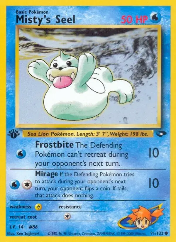 Misty's Seel [1st Edition] - Pokemon Gym Challenge #91