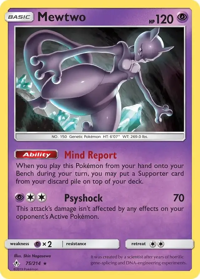 Mewtwo - Pokemon Unbroken Bonds #75