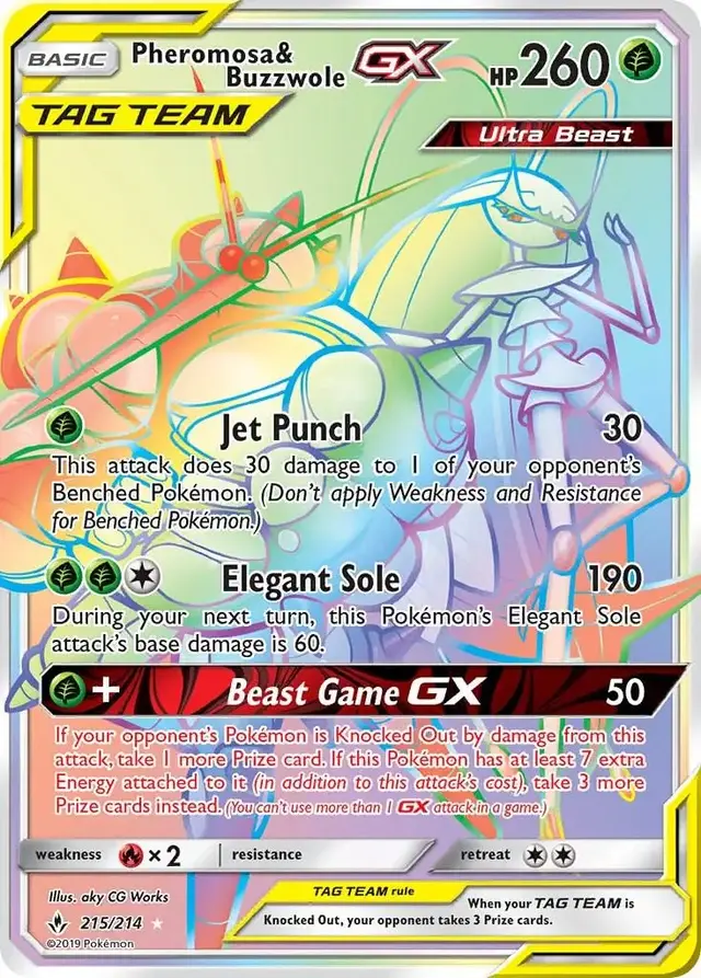buzzwole gx pokemon card price Buzzwole-GX - 57/111 - Ultra Rare Ultra Beast Pheromosa & Buzzwole GX -