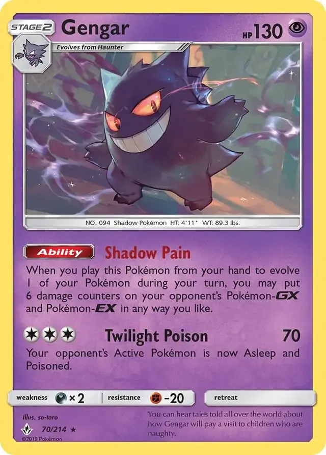 Gengar - Pokemon Unbroken Bonds #70