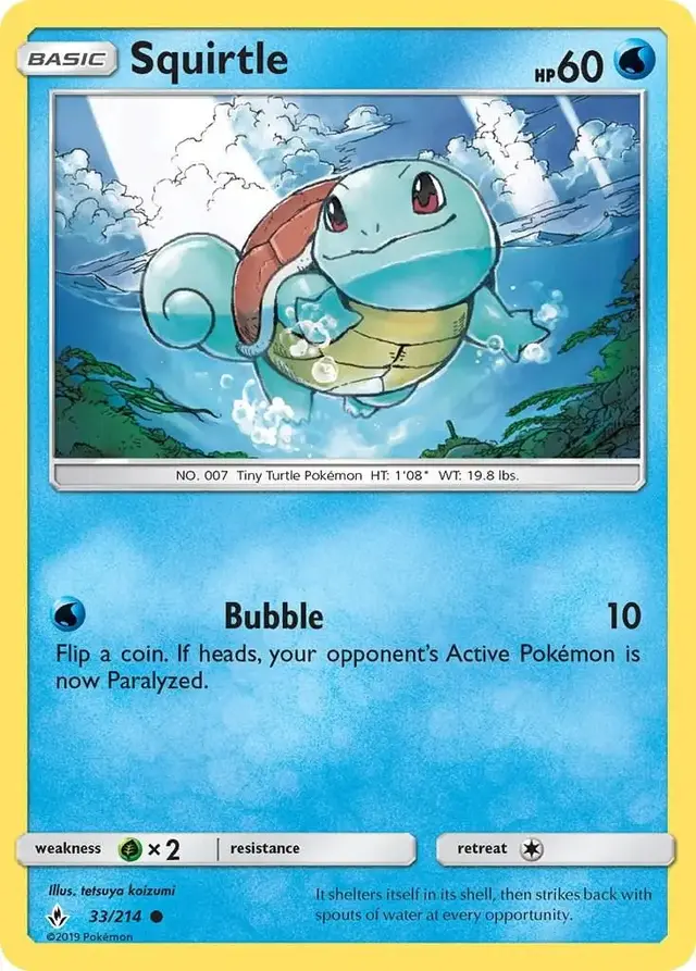 Squirtle - Pokemon Unbroken Bonds #33