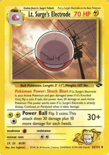 Lt. Surge's Electrode - Pokemon Gym Challenge #52