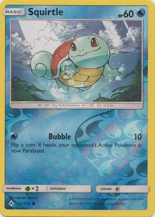 Squirtle [Reverse Holo] - Pokemon Unbroken Bonds #33