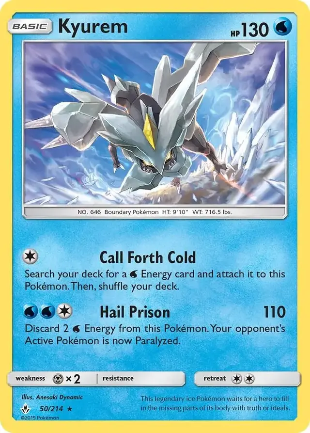 Kyurem - Pokemon Unbroken Bonds #50