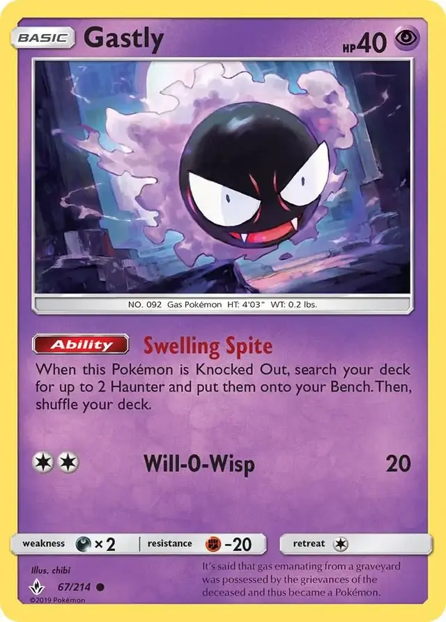Gastly - Pokemon Unbroken Bonds #67