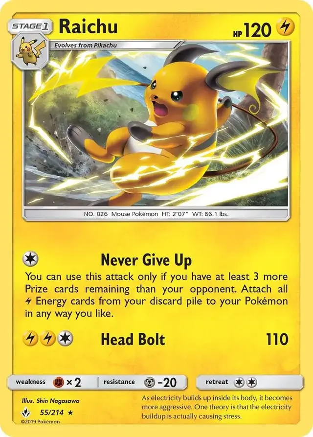 Raichu - Pokemon Unbroken Bonds #55