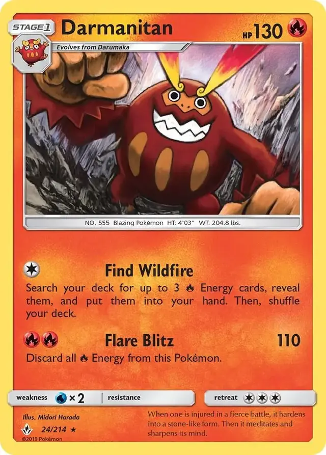 Darmanitan - Pokemon Unbroken Bonds #24
