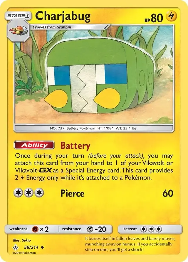 Charjabug - Pokemon Unbroken Bonds #58