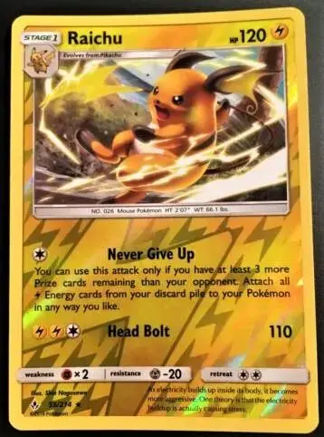 Raichu [Reverse Holo] - Pokemon Unbroken Bonds #55