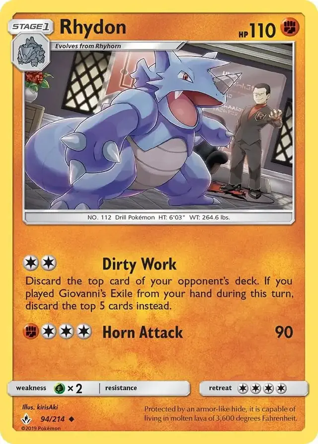 Rhydon - Pokemon Unbroken Bonds #94