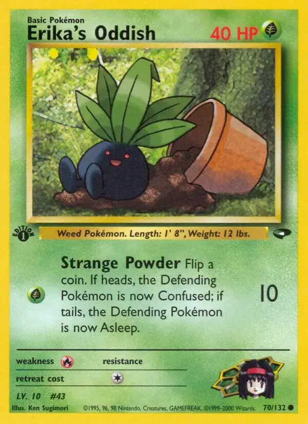 Erika's Oddish [1st Edition] - Pokemon Gym Challenge #70