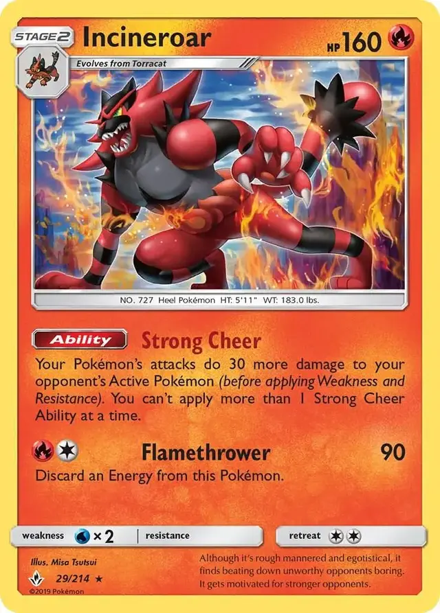 Incineroar - Pokemon Unbroken Bonds #29