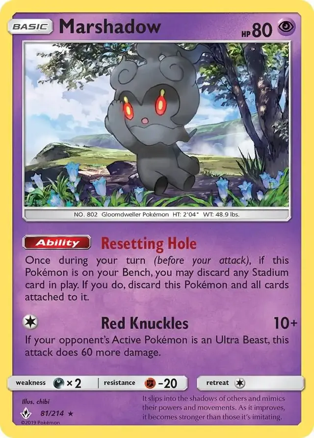Marshadow - Pokemon Unbroken Bonds #81