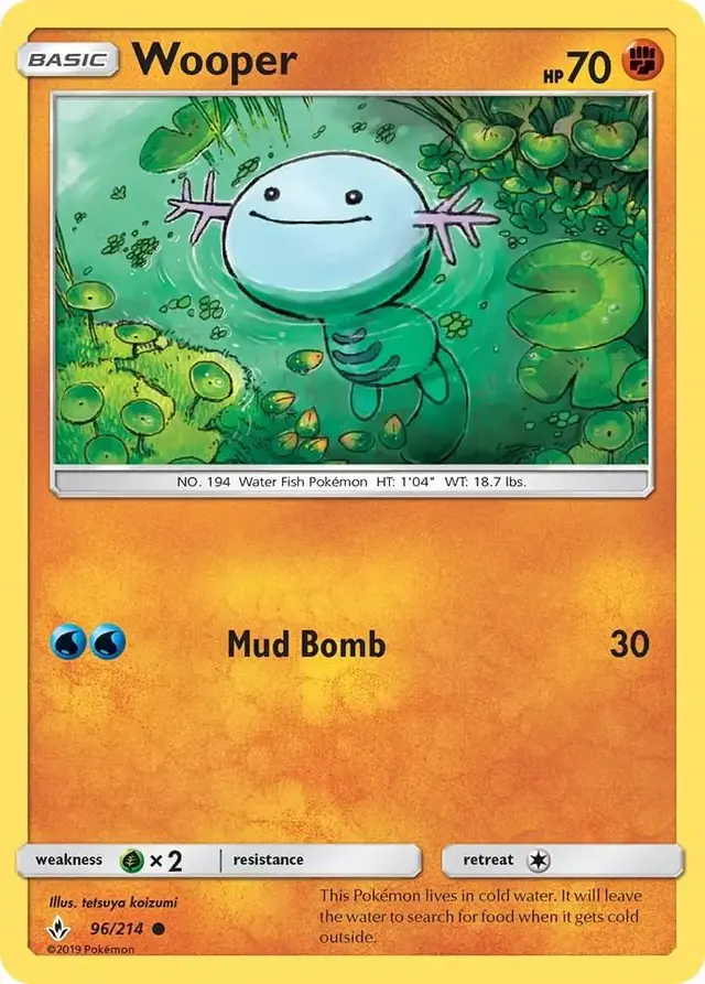 Wooper - Pokemon Unbroken Bonds #96