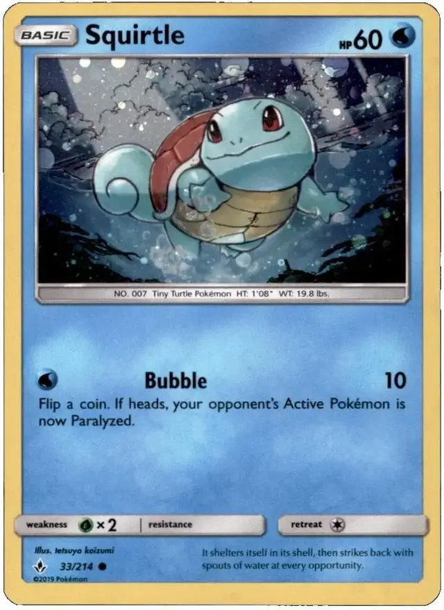 Squirtle [Holo] - Pokemon Unbroken Bonds #33