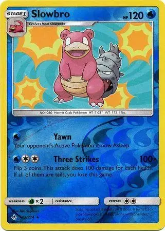 Slowbro [Reverse Holo] - Pokemon Unbroken Bonds #43