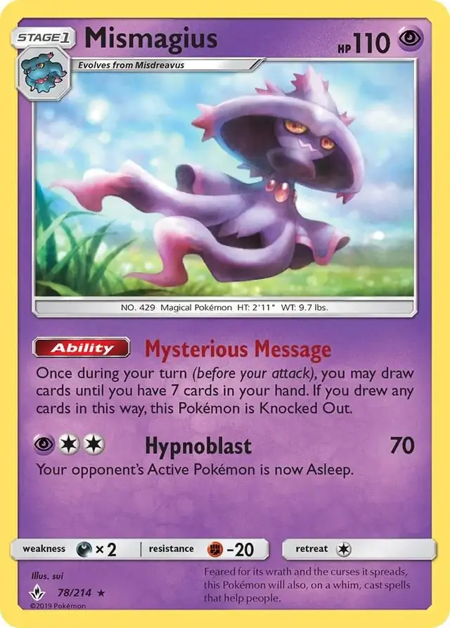 Mismagius - Pokemon Unbroken Bonds #78