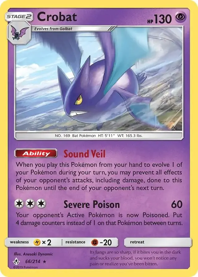 Crobat - Pokemon Unbroken Bonds #66