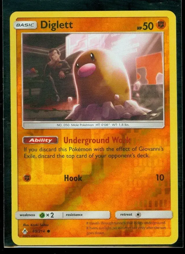 Diglett [Reverse Holo] - Pokemon Unbroken Bonds #85