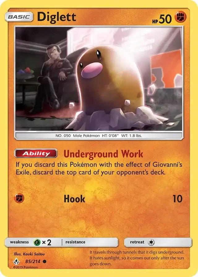 Diglett - Pokemon Unbroken Bonds #85
