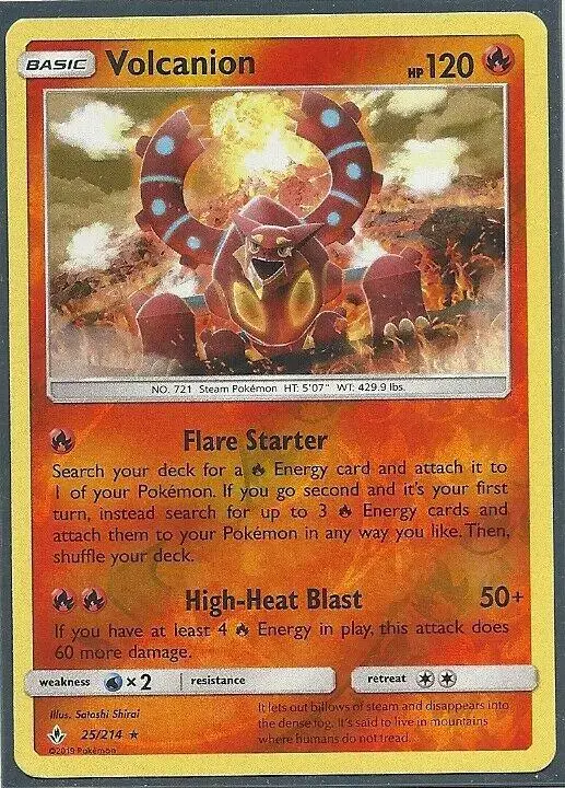 Volcanion [Reverse Holo] - Pokemon Unbroken Bonds #25