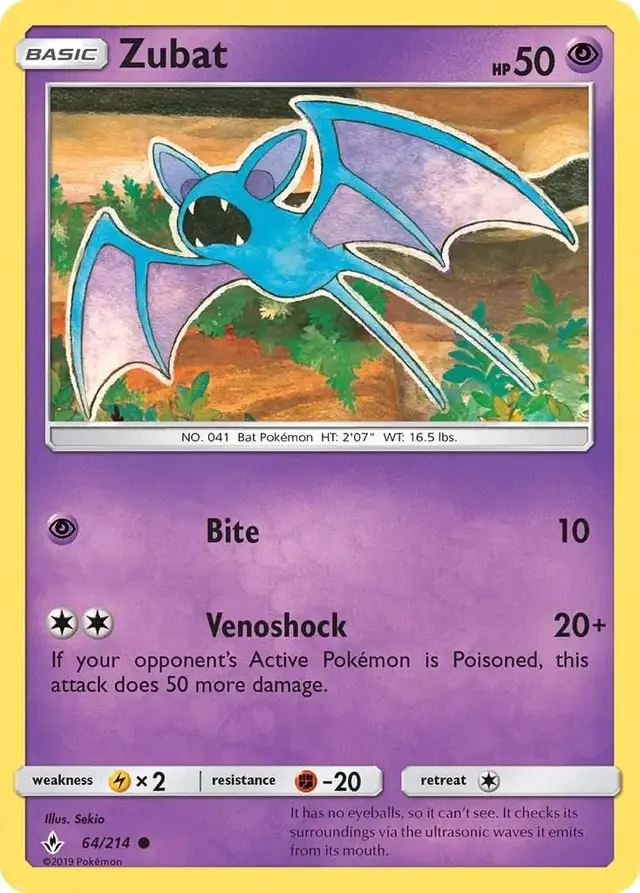 Zubat - Pokemon Unbroken Bonds #64