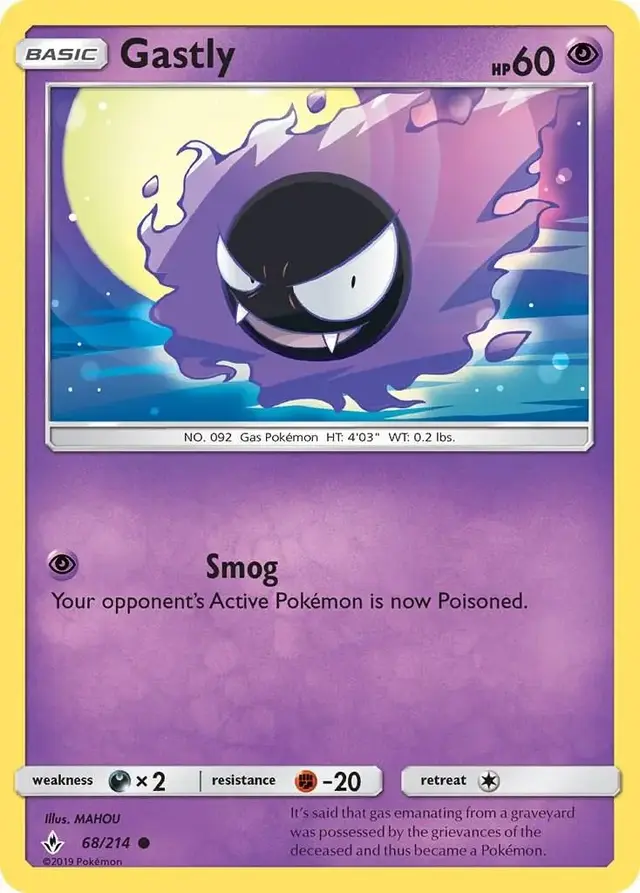Gastly - Pokemon Unbroken Bonds #68