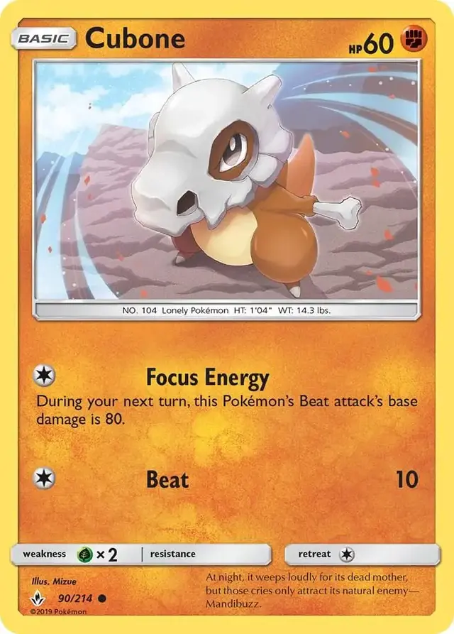 Cubone - Pokemon Unbroken Bonds #90