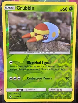 Grubbin [Reverse Holo] - Pokemon Unbroken Bonds