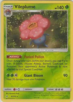 Vileplume [Reverse Holo] - Pokemon Unbroken Bonds #8