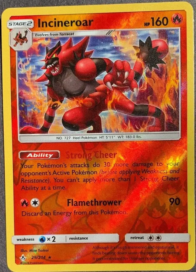 Incineroar [Reverse Holo] - Pokemon Unbroken Bonds #29