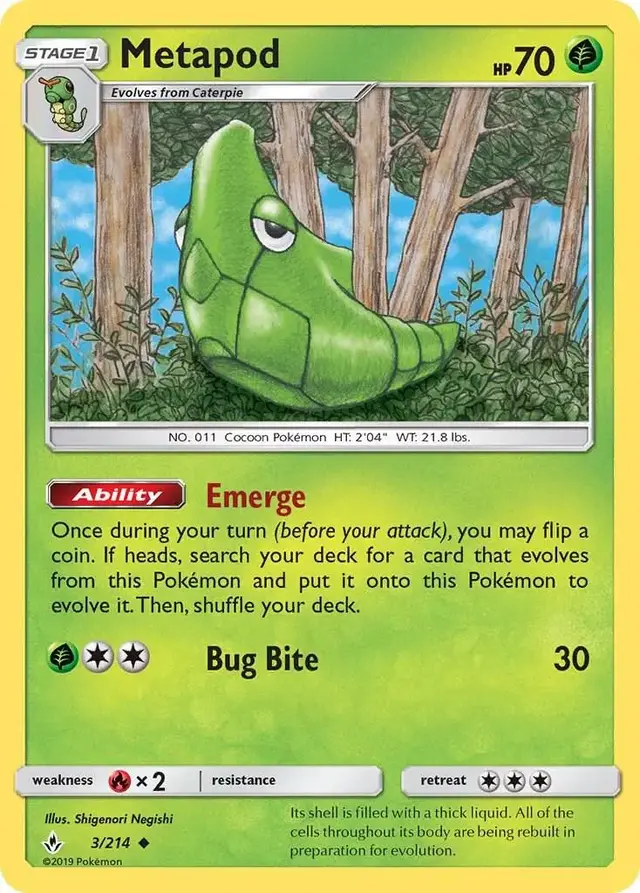 Metapod - Pokemon Unbroken Bonds #3