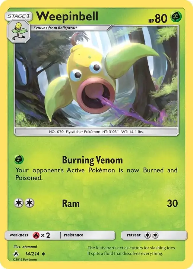 Weepinbell - Pokemon Unbroken Bonds #14