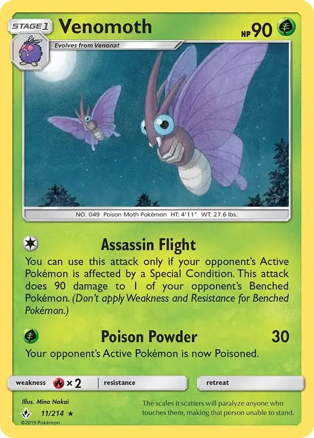 Venomoth - Pokemon Unbroken Bonds #11