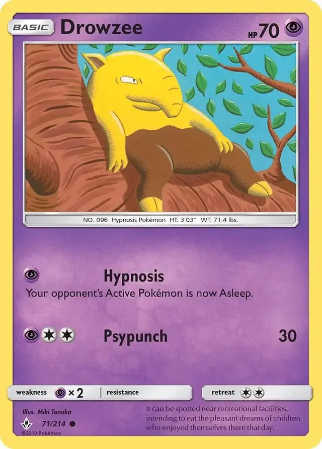 Drowzee - Pokemon Unbroken Bonds #71