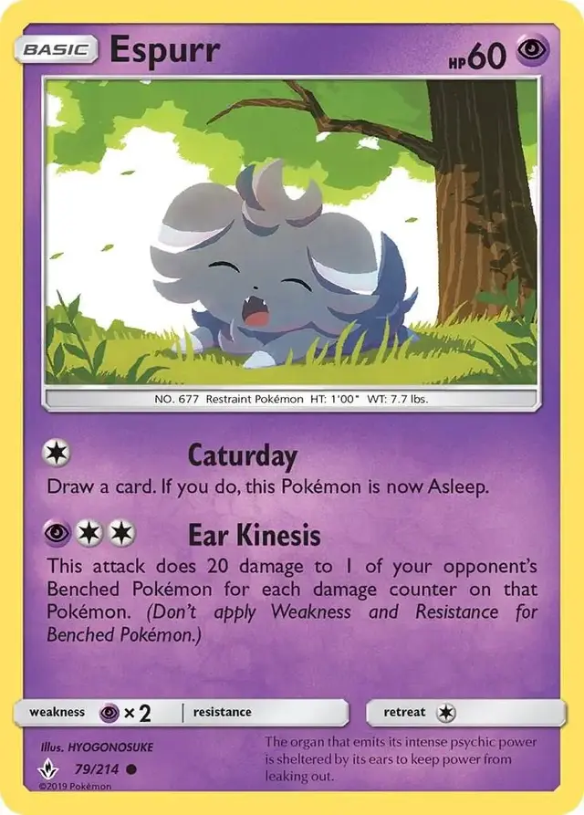 Espurr - Pokemon Unbroken Bonds #79