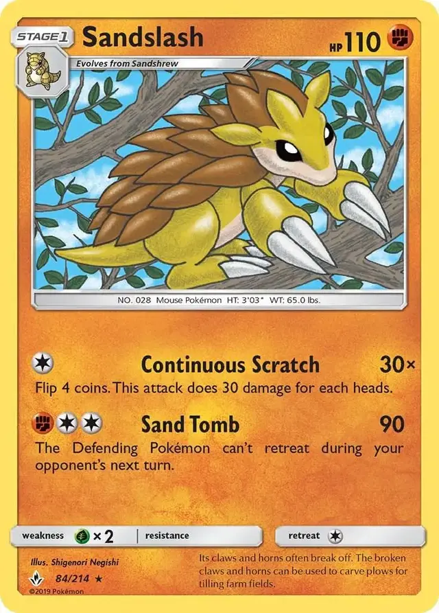 Sandslash - Pokemon Unbroken Bonds #84