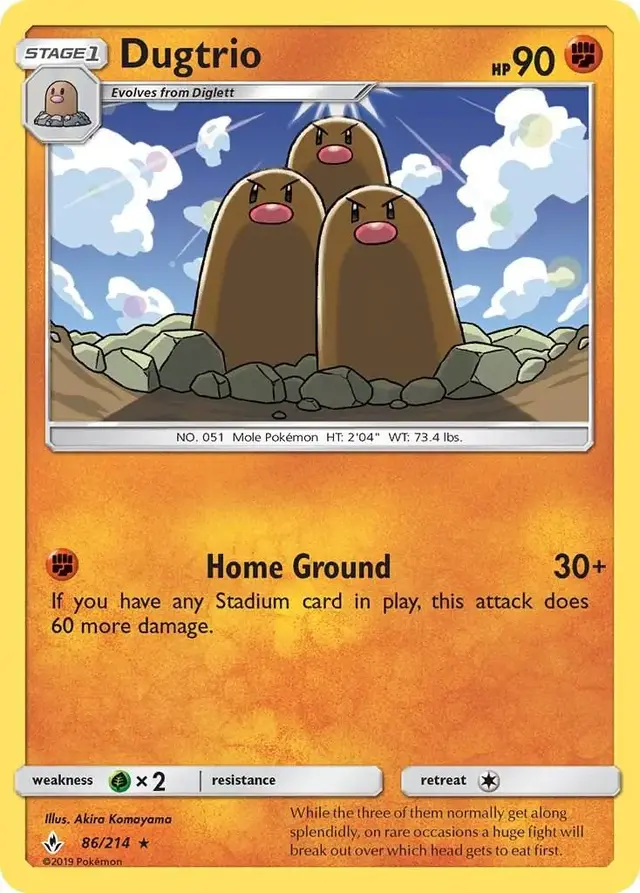 Dugtrio - Pokemon Unbroken Bonds #86