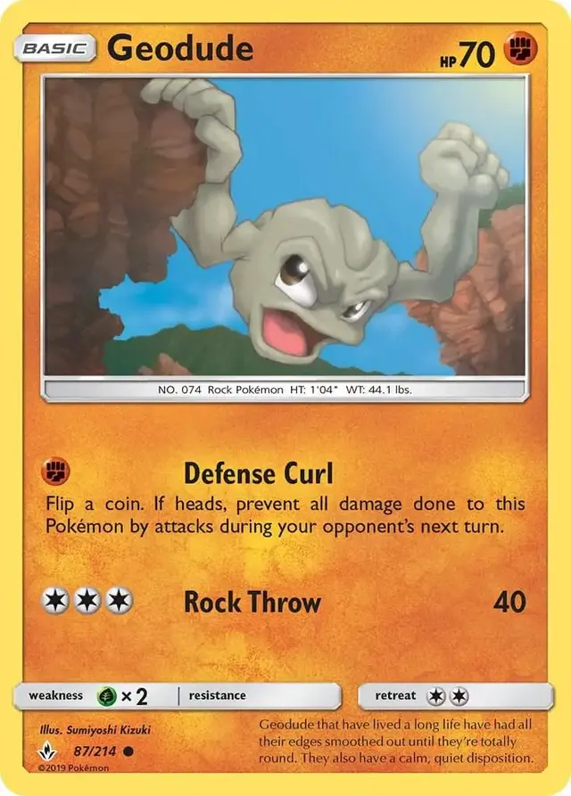 Geodude - Pokemon Unbroken Bonds #87