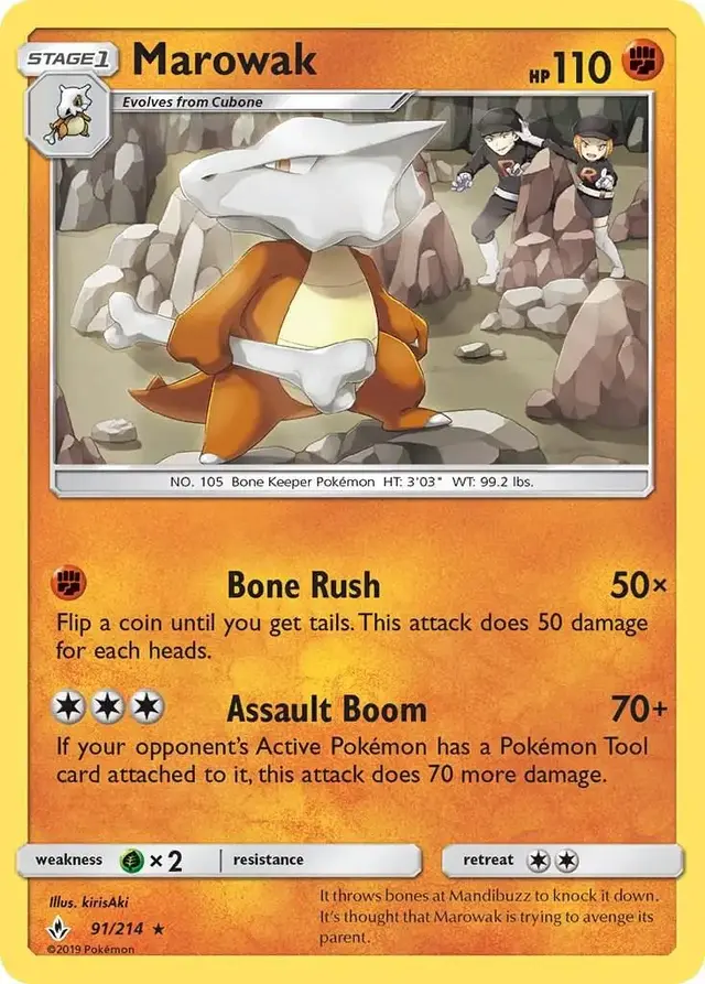 Marowak - Pokemon Unbroken Bonds #91