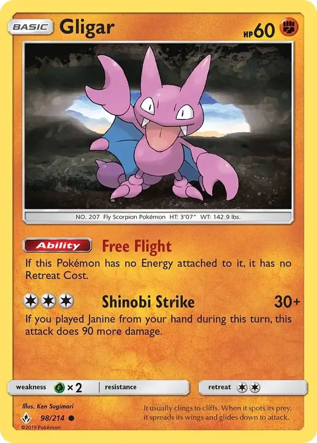 Gligar - Pokemon Unbroken Bonds #98