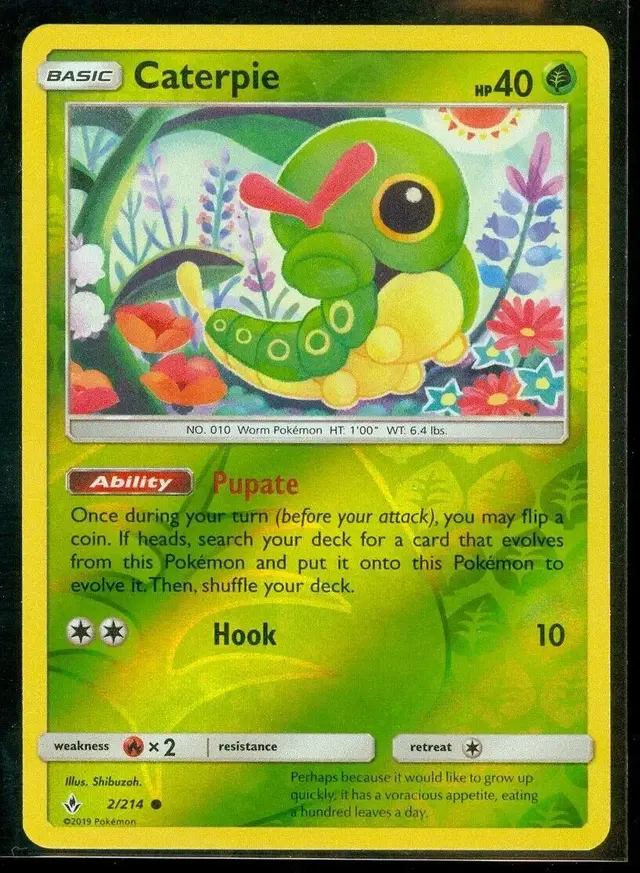 Caterpie [Reverse Holo] - Pokemon Unbroken Bonds #2