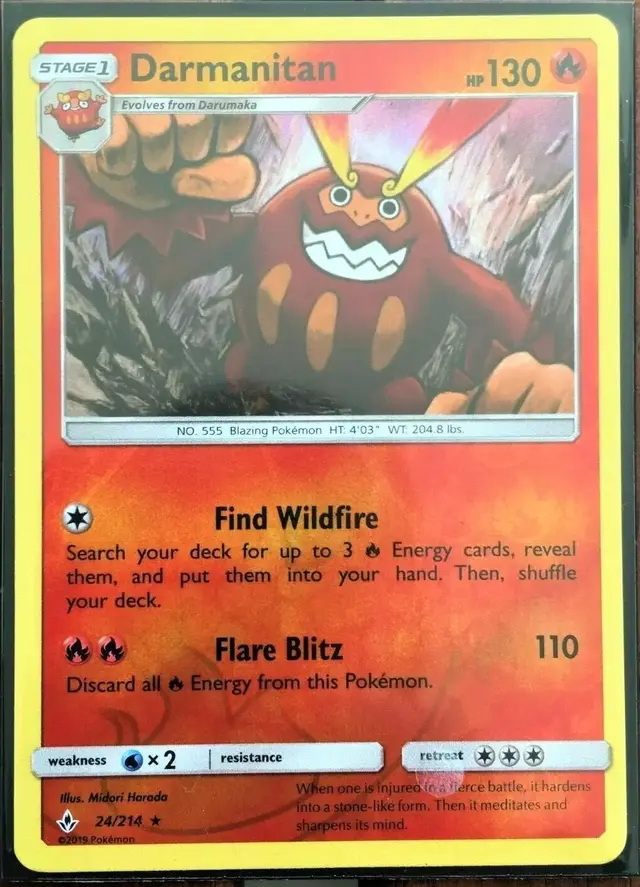 Darmanitan [Reverse Holo] - Pokemon Unbroken Bonds #24