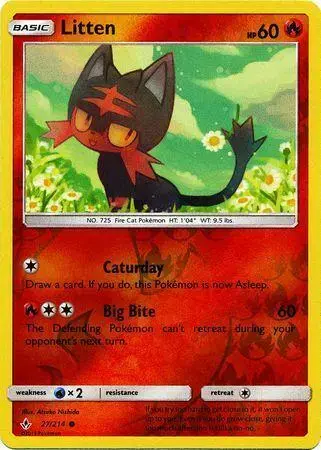 Litten [Reverse Holo] - Pokemon Unbroken Bonds #27