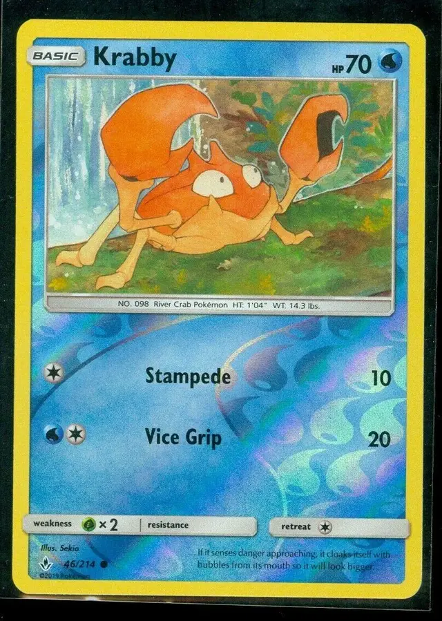 Krabby [Reverse Holo] - Pokemon Unbroken Bonds #46