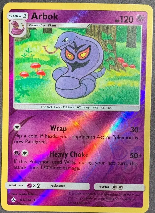Arbok [Reverse Holo] - Pokemon Unbroken Bonds #63